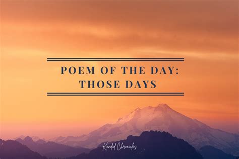 Poem of the Day