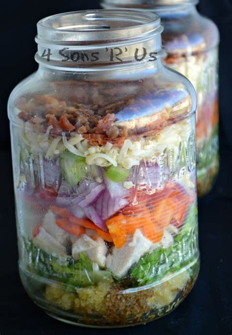 The Ultimate Layered Mason Jar Salad 4 Sons R Us