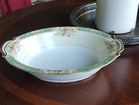 Noritake Porcelain Oval Bowl Noritake Replacements Vintage Noritake ...