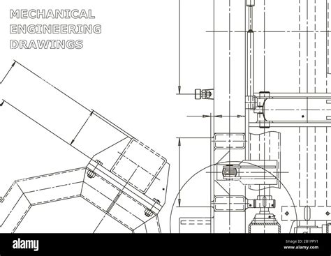 Vector Engineering Illustration Mechanical Engineering Drawing