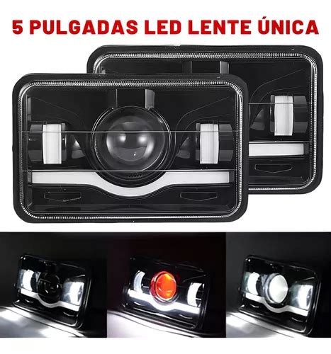 Par Faros Led Lupa X Pulgadas Ojo De Demonio Hi Lo Meses Sin