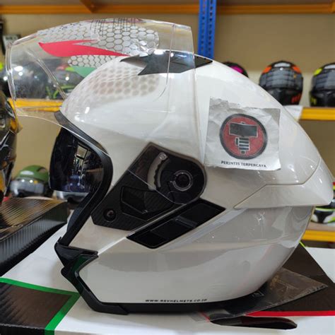 Jual Rsv Helm Sv Solid White Glossy Sv Double Visor M