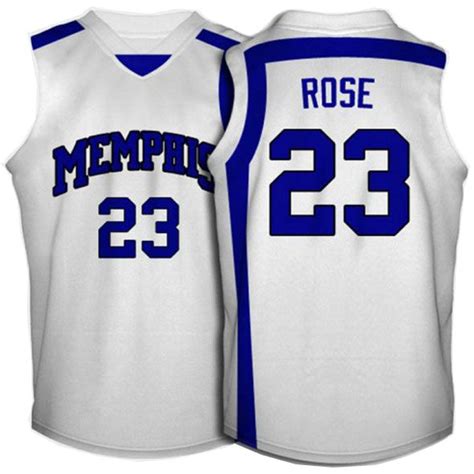 derrick rose memphis tigers jersey 23 authentic college basketball mens ...