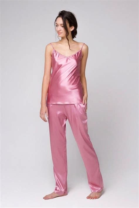 Luxurious Silk Pajama Set in Rose Pink