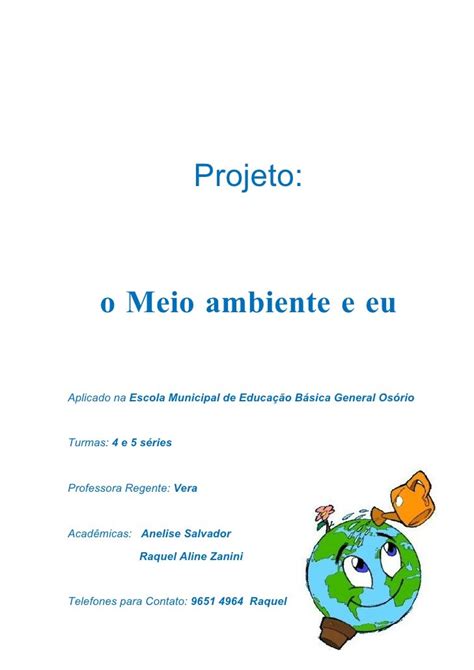 Planos De Aula Sobre Meio Ambiente