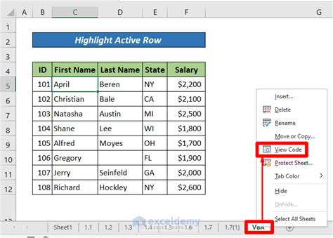 How To Highlight A Row In Excel 4 Effective Ways Exceldemy