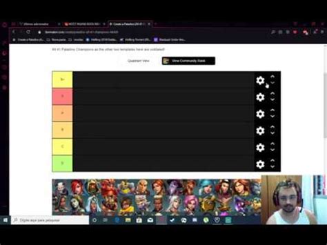 A Primeira Tier List Quais Os Melhores Suportes Youtube