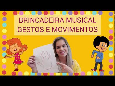 BRINCADEIRA AS MÃOS ATIVIDADE INFANTIL VÍDEO AULA EDUCAÇÃO INFANTIL