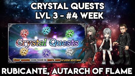 Dffoo Gl Crystal Quests Rubicante Autarch Of Flame Youtube