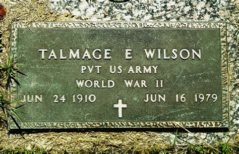 Talmage Enoch Wilson Find A Grave Memorial