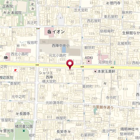 京都府京都市上京区今出川通大宮西入元北小路町147 の地図 Mapfan