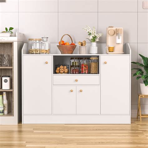 AOJA Kitchen Buffet Cabinet, Coffee Bar Cabinets, Kitchen Storage