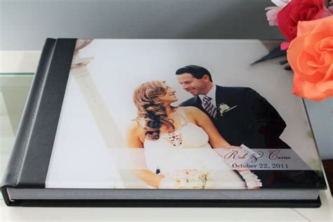 Custom Wedding Photo Album11x14 Horizontal Acrylic Cover