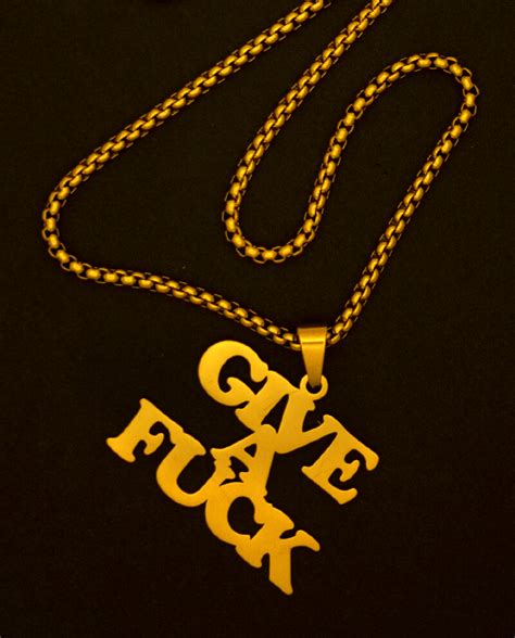 Give A Fuck Necklace Political Jewellery ALLRIOT
