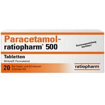 Paracetamol Ratiopharm Mg Comprimidos Farm Cia Virtual