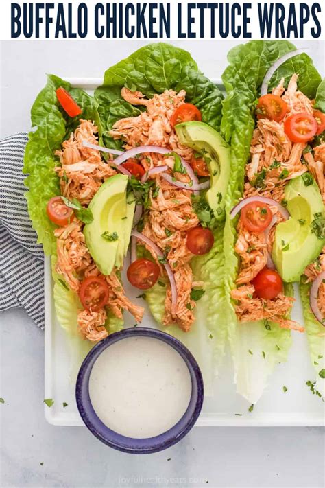 Easy Low Carb Buffalo Chicken Lettuce Wraps