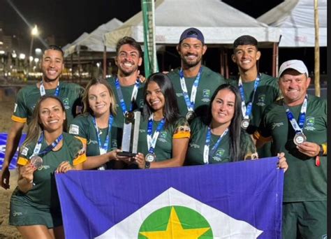 Equipe Mato Grossense Conquista Medalha Em Torneio De Beach Tennis Em