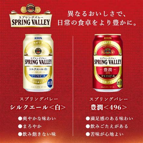 クラフトビール Spring Valley スプリングバレー シルクエール 白 350ml 1パック（6本） Nk99974lohaco