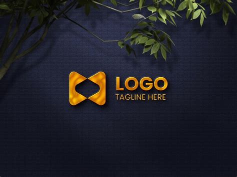 Premium Psd New Company Luxury 3d Logo Mockup Company Presentation