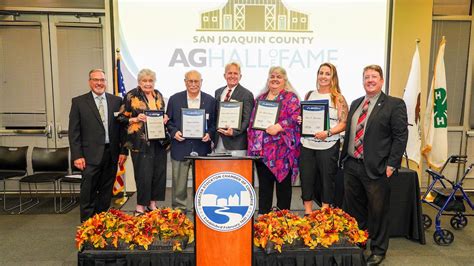 Six New Farmers Join The San Joaquin County Agricultural Hall Of Fame