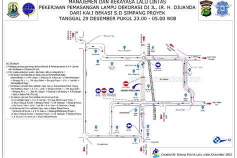 Ada Pemasangan Lampu Hias Dishub Kota Bekasi Lakukan Rekayasa Lalu