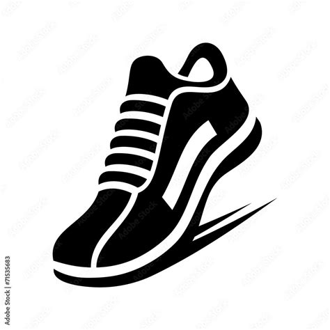 Running Shoe Icon Vector Stock Vector Adobe Stock