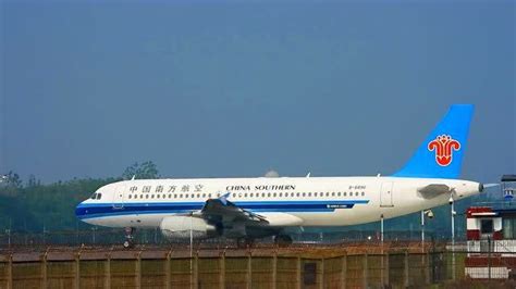 长焦镜头实拍南航空客A320客机在武汉天河机场起飞全过程加速好迅猛 腾讯视频