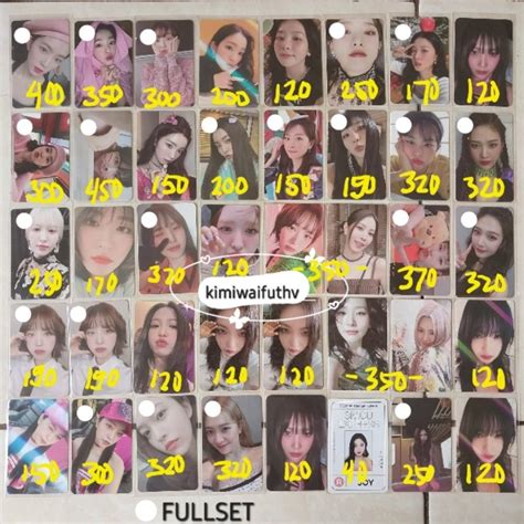 Ready Red Velvet Birthday Album Photocard Pc Pob Benefit Lucky Draw Ld