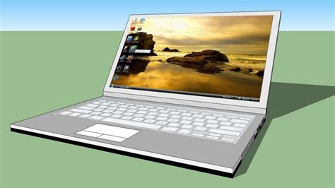 Laptop Sketchup Model