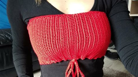 DIY Strechable Crochet Tube Bikini Top YouTube