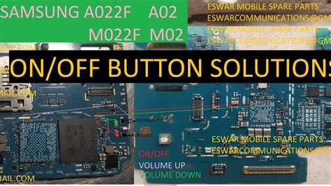 Samsung A02 A022f M02 M022f On Off Button Complent Solution YouTube