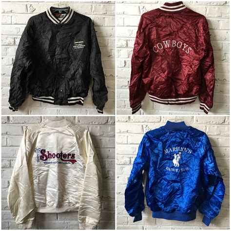 Vintage (satin) baseball jackets by the bundle: Bulk Vintage Clothing