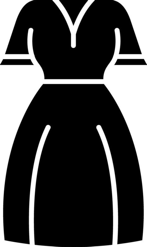 Women Dress Glyph Icon Vector Art At Vecteezy