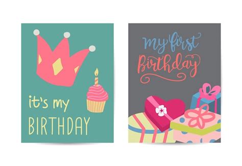 Premium Vector Vector Illustration Of Happy Birthday In Style Flat