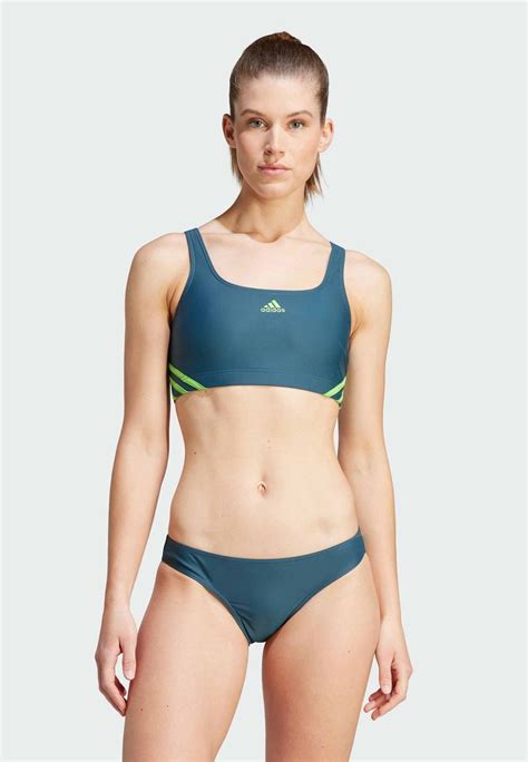 Adidas Sportswear 3 Stripes Bikini Arctic Night Lucid Lime Türkis