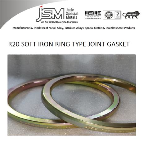 R20 SOFT IRON RING TYPE JOINT GASKET RTJ At Rs 100 Piece 60 OFF