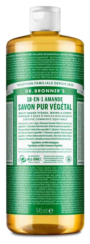 Savon Liquide Amande Dr Bronner S 945ml La Belle Vie Courses