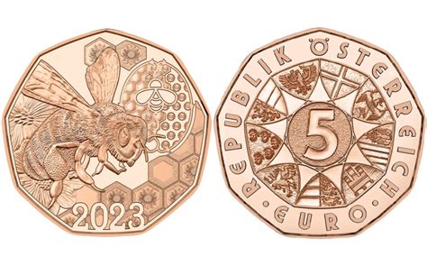 Austria 5 Euro 2023 'Bee Dance' - Copper UNC | Eurocoinhouse