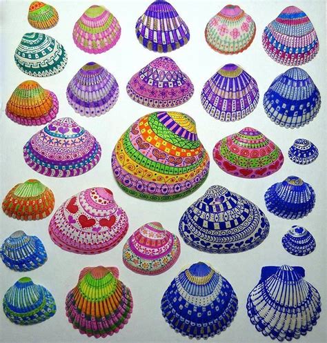 Resultado De Imagen De Pintar Conchas De Playa Shell Crafts Seashell