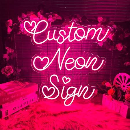 Amazon Custom Neon Signs For Wall Decor Customneon Personalized