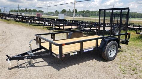 Sure Trac X Single Axle Tub Top Utility Trailer For Sale Us