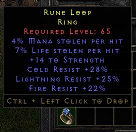 Rare Dual Leech Ring 14 Str 3 Resist Above 22 Topic D2jsp