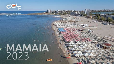 Mamaia 2023 Plaja Multa Oameni Putini Drona CEL Ro YouTube