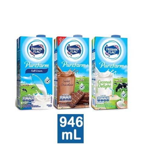 Jual Frisian Flag Purefarm Susu Cair Kotak Uht Coconut Delight Coklat