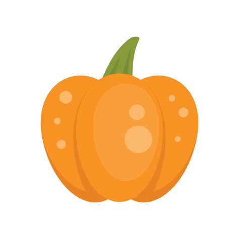 October pumpkin icon flat isolated vector 15061814 Vector Art at Vecteezy