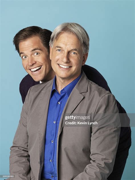 Actors Mark Harmon, Michael Weatherly are photographed for TV Guide ...