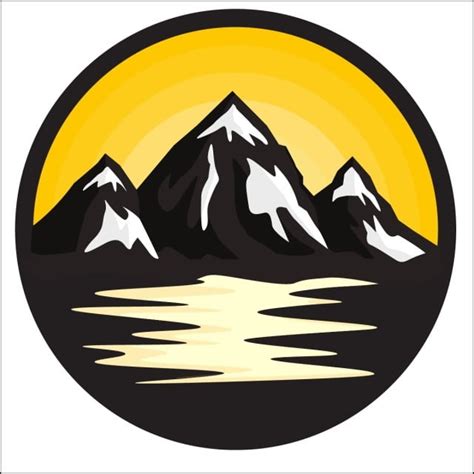 Mountains Logo Circle Png Mountain Logo Png And Vector For Free