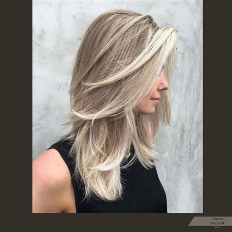 Degradê Corte Em Camadas Médio - 30 Cortes cabelo feminino médio em degradê / camadas