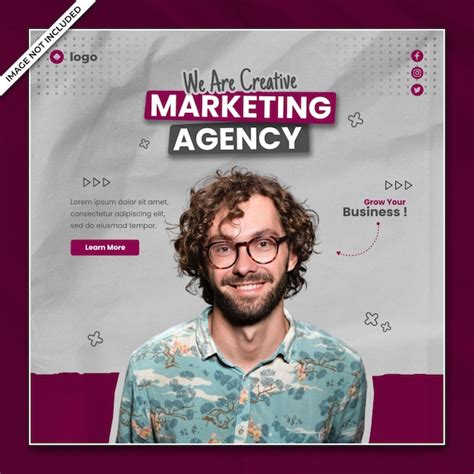 Ag Ncia De Marketing Digital Instagram Post Psd Premium