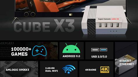 Cube X3 retroconsola con Amlogic S905X3 y Android/EmuElec